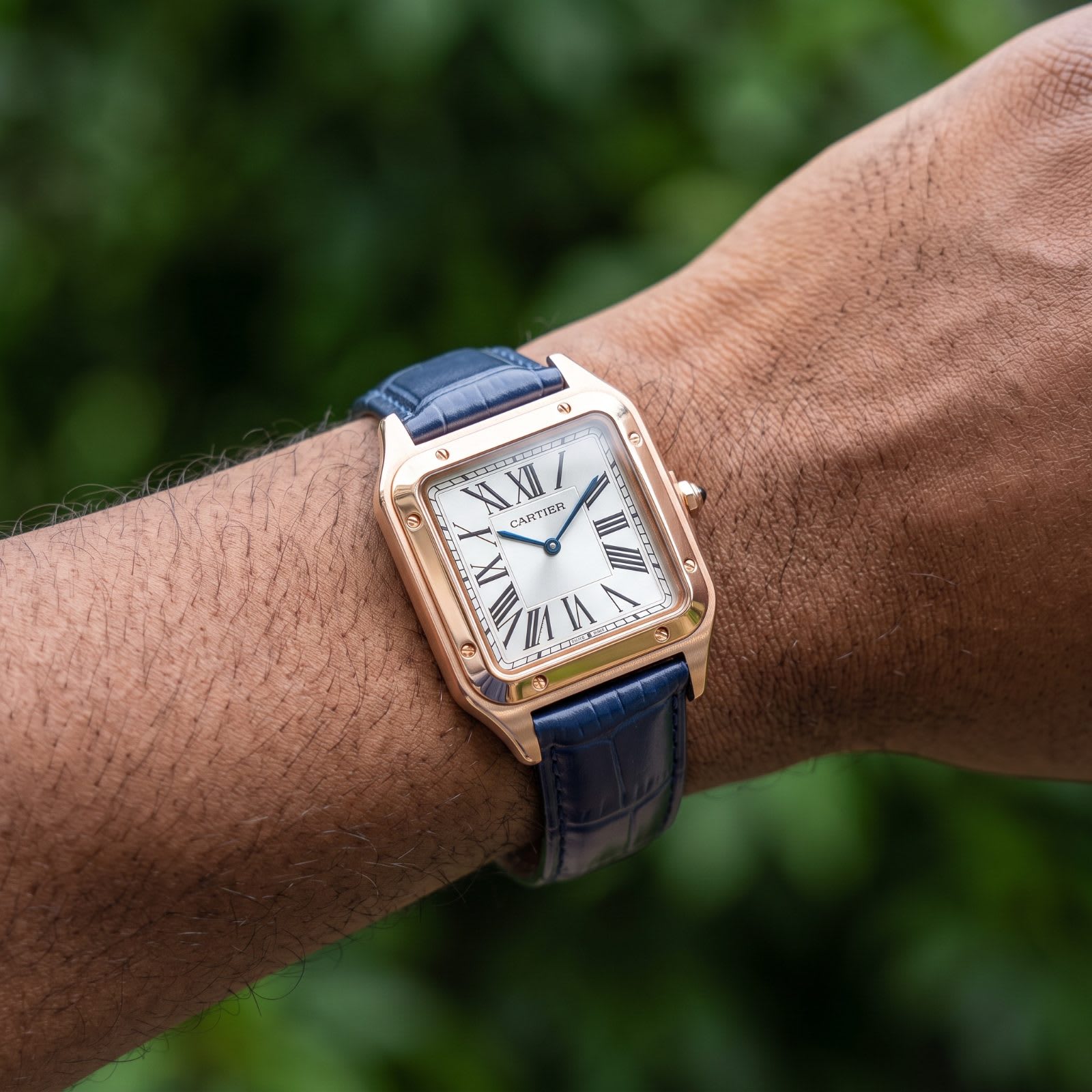 Cartier Santos-Dumont L-RGLD-BL-W view 2
