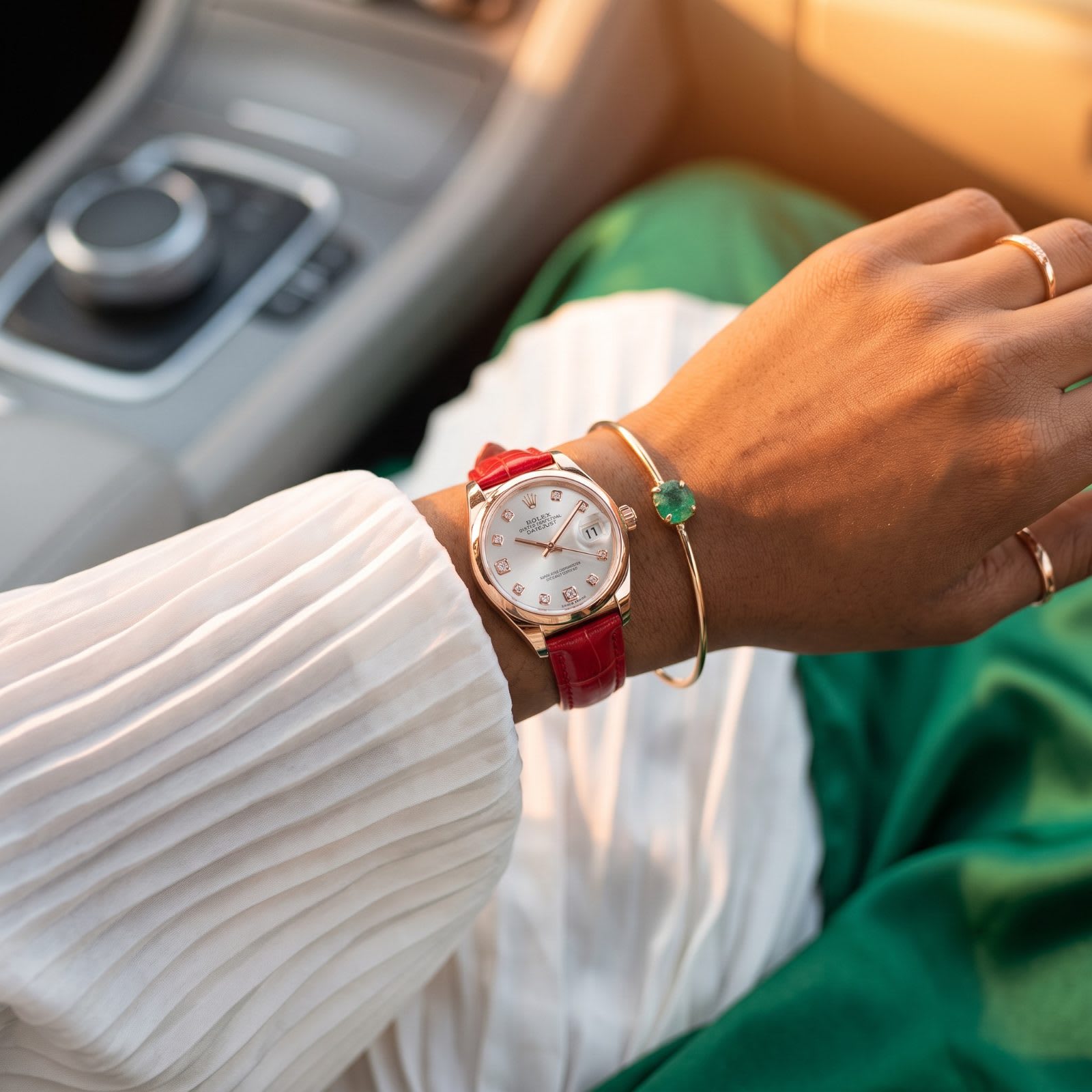 Rolex Oyster Perpetual Datejust L-RGOLD-RED view 2