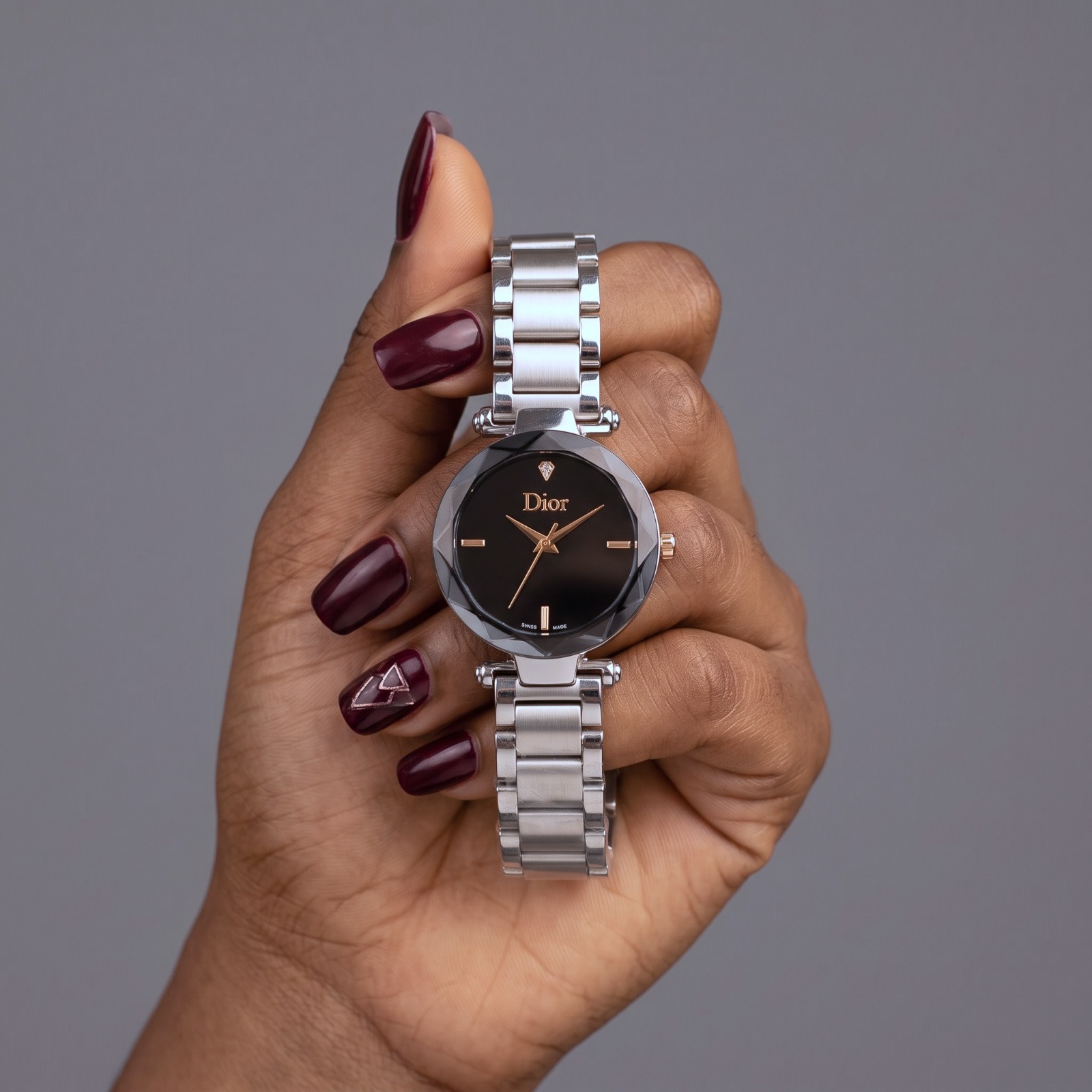 Dior La D de Dior Swiss Made Steel Bracelet Watch view 1