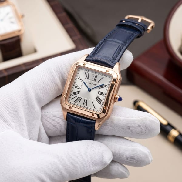 Cartier Santos-Dumont L-RGLD-BL-W
