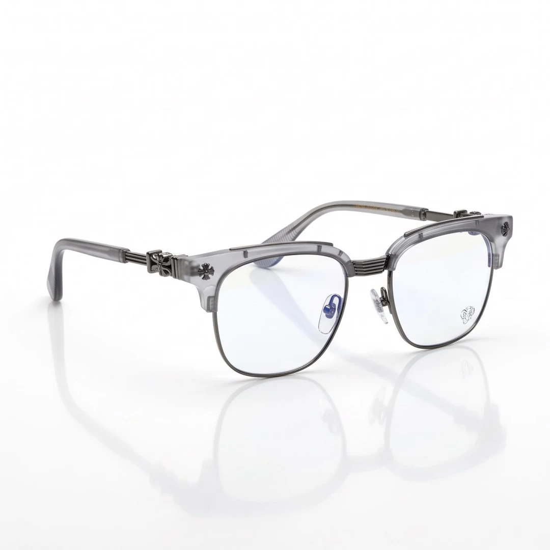 Chrome Hearts Wayfarer Clear-Lens Glasses