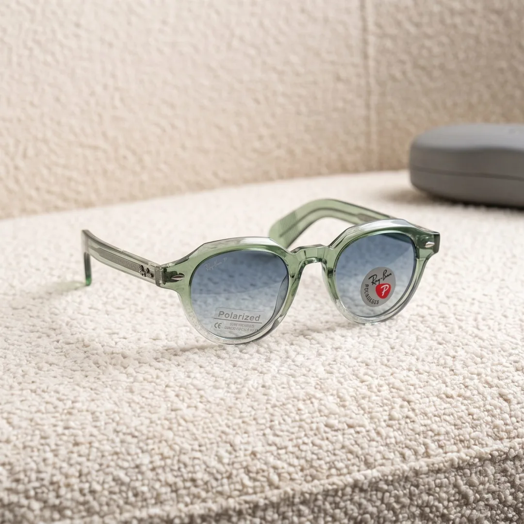 Ray-Ban Polarized Round Acetate Sunglasses