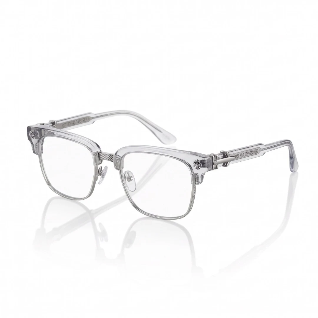 Chrome Hearts Wayfarer Clear-Lens Glasses