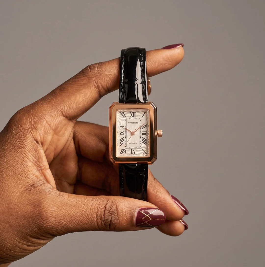 Cartier Rectangle Rose Gold-Tone Watch