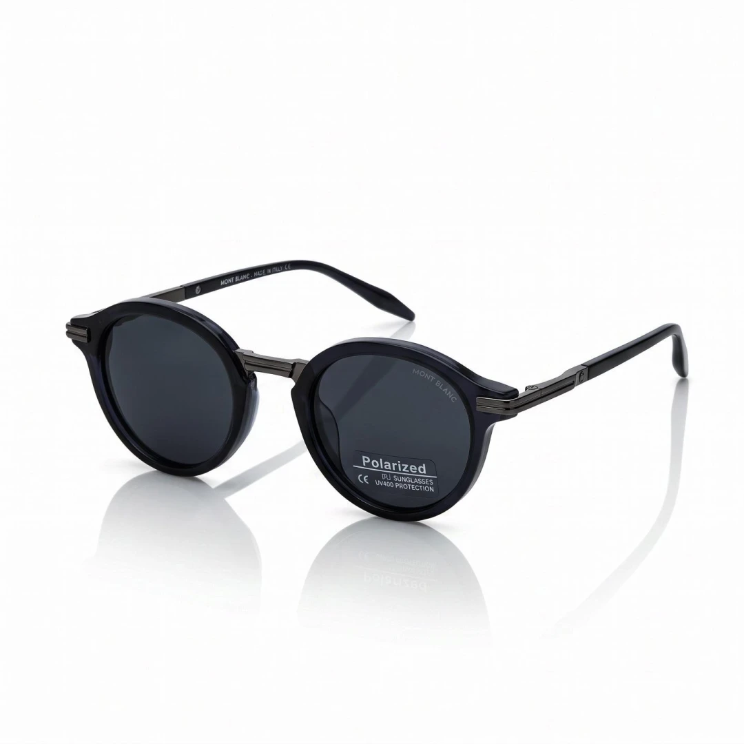 Montblanc Polarized Round Sunglasses