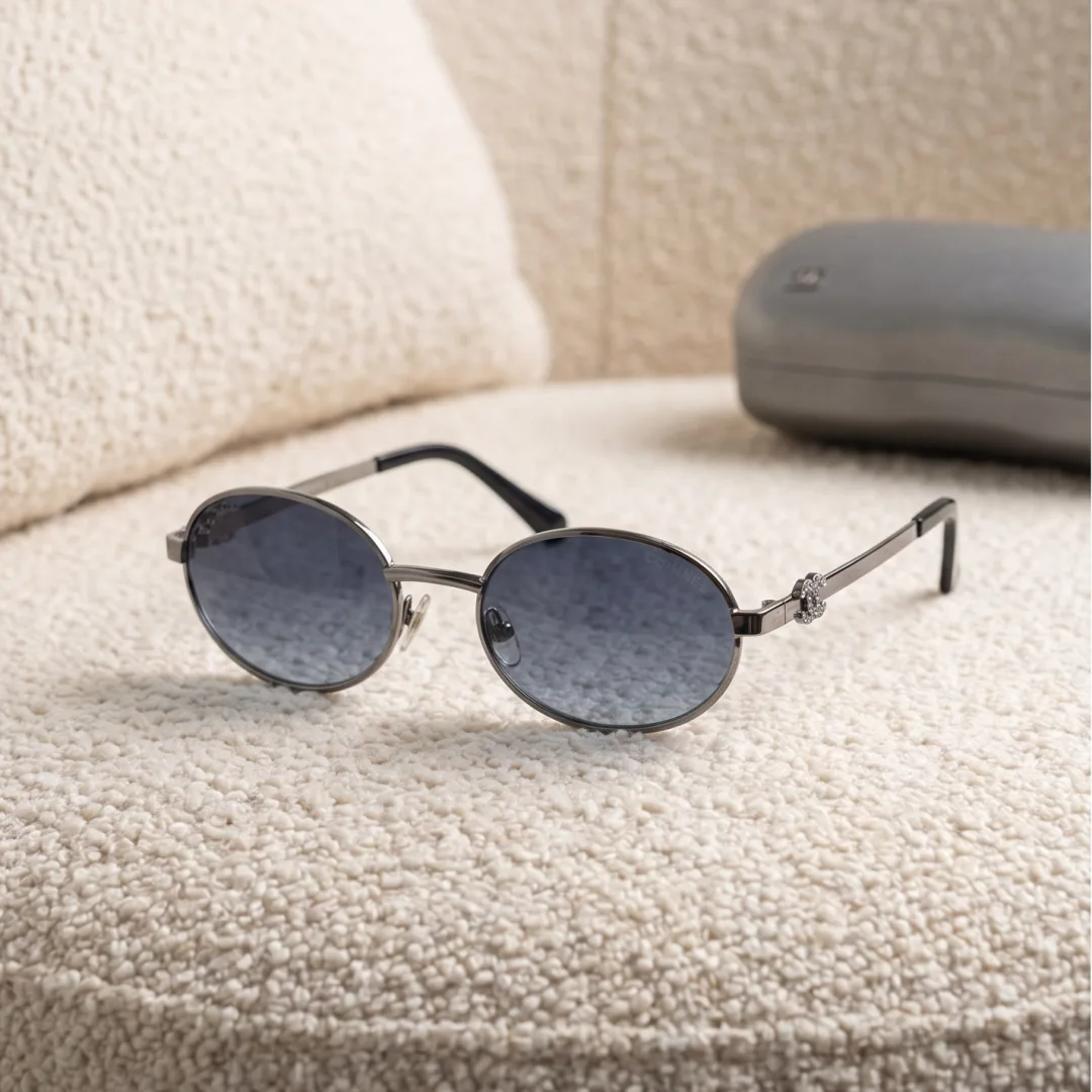 CHANEL Oval Metal Frame