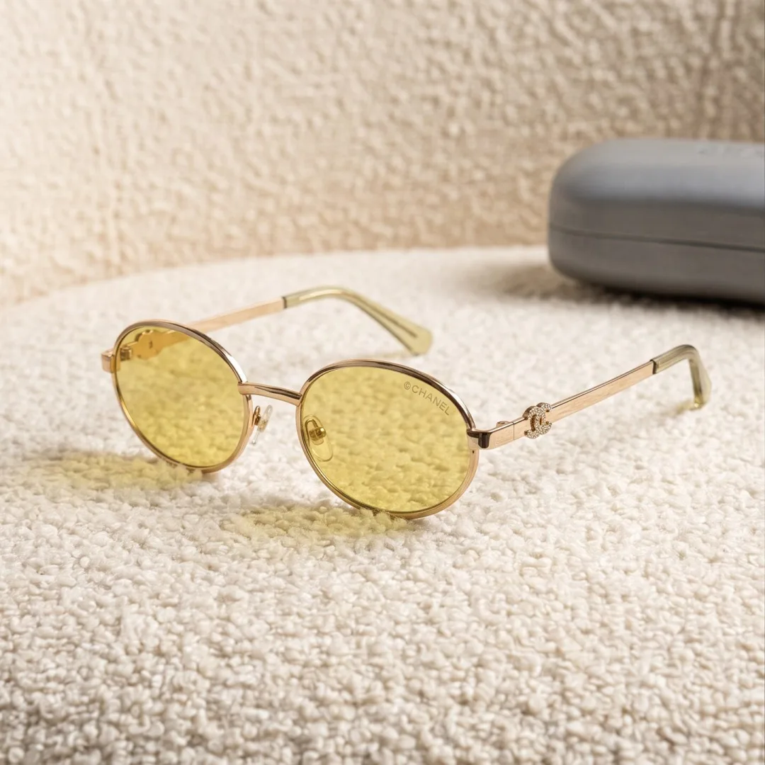 CHANEL Oval Metal Frame