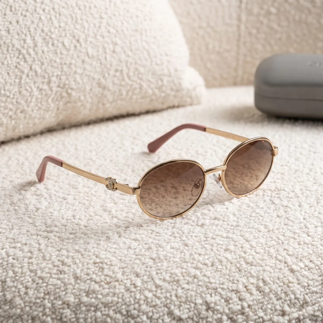 CHANEL Oval Metal Frame