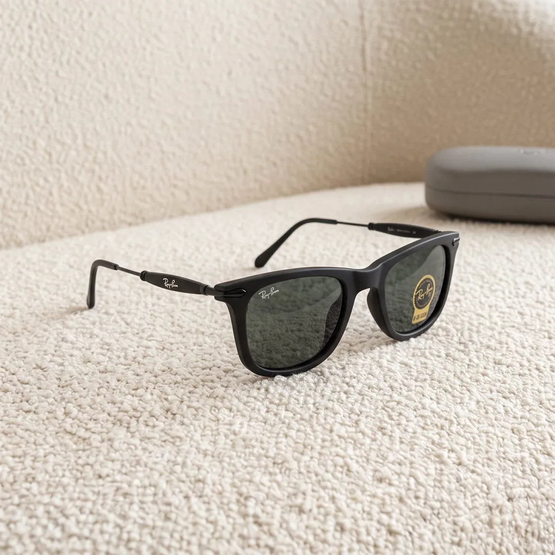 Ray-Ban Black Matte Square Sunglasses